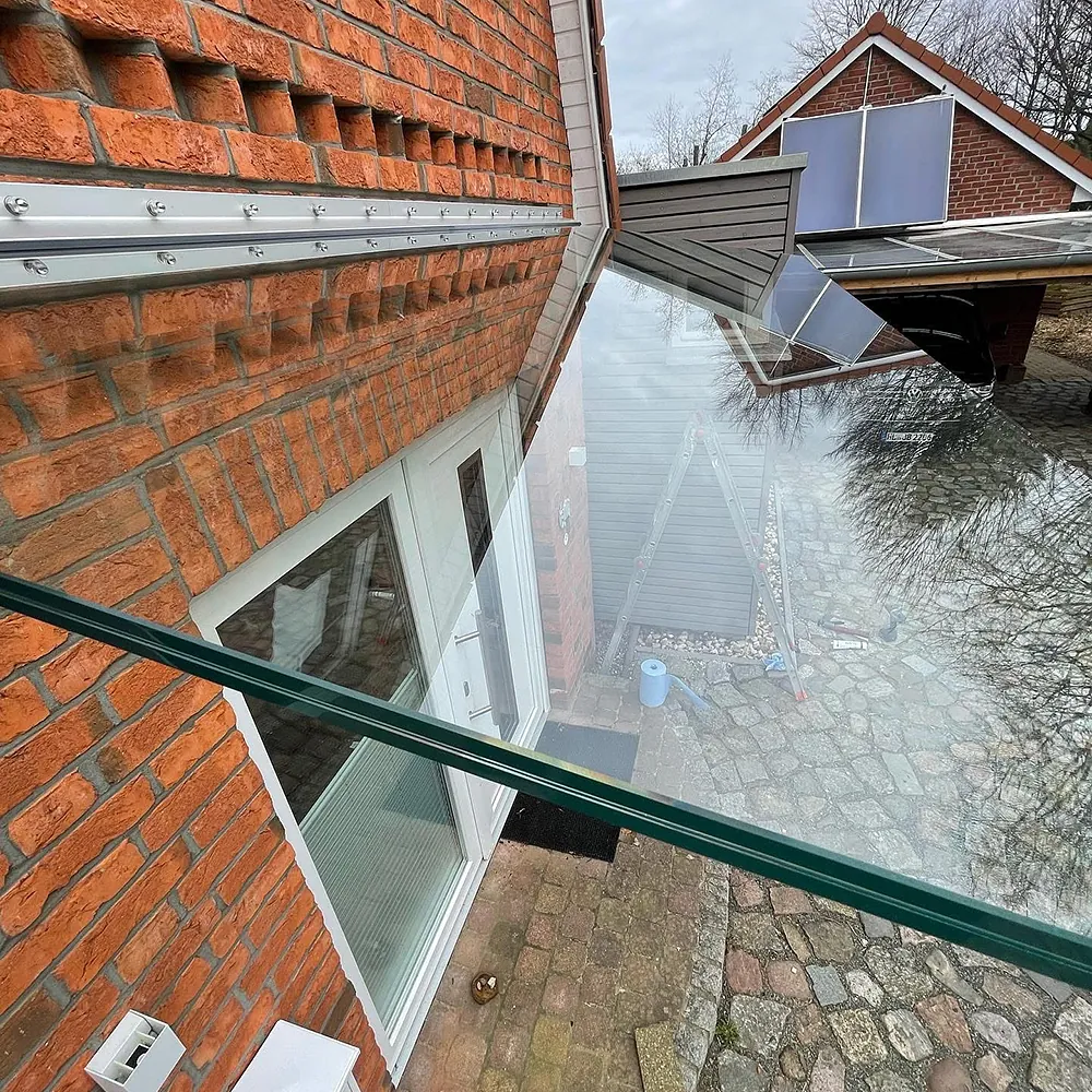 Referenzen Glasermeister Mielck - Eingang Glasscheibe