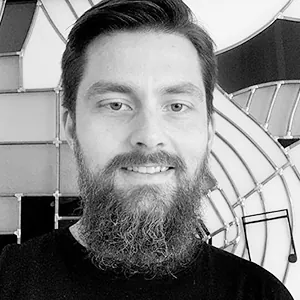 Alexander Mielck Portraitbild schwarz weiß